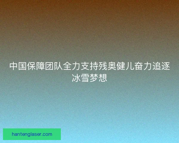 中国保障团队全力支持残奥健儿奋力追逐冰雪梦想 中国保障团队全力支持残奥健儿奋力追逐冰雪梦想